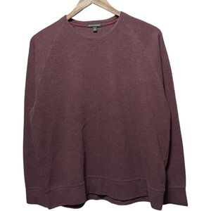 blank burgundy Banana Republic long sleeve crewneck casual sweater sweatshirt